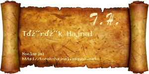 Török Hajnal névjegykártya