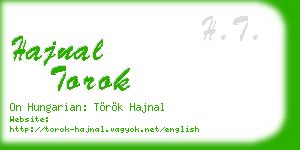 hajnal torok business card